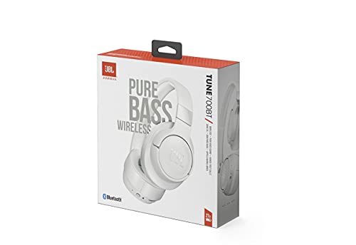 JBL TUNE 700BT - Wireless Over-Ear Headphones - White (Renewed)