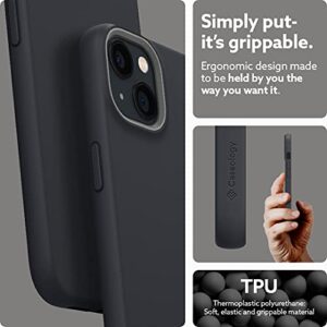 Caseology Nano Pop Silicone Case Compatible with iPhone 13 Mini Case (2021) - Black Sesame