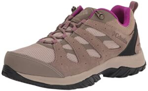 columbia women's redmond iii waterproof hiking shoe, oxford tan/wet sand, 8 wide