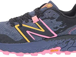 New Balance Women's Fresh Foam X Hierro V7 Trail Running Shoe, Night Sky/Vibrant Pink/Black, 8.5 Wide