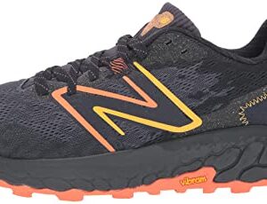 New Balance Men's Fresh Foam X Hierro V7 Running Shoe, Thunder/Vibrant Orange/Vibrant Apricot, 10 Wide