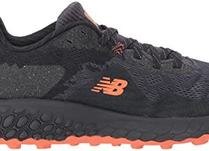 New Balance Men's Fresh Foam X Hierro V7 Running Shoe, Thunder/Vibrant Orange/Vibrant Apricot, 10 Wide