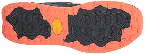 New Balance Men's Fresh Foam X Hierro V7 Running Shoe, Thunder/Vibrant Orange/Vibrant Apricot, 10 Wide