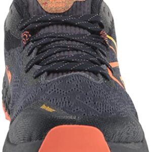 New Balance Men's Fresh Foam X Hierro V7 Running Shoe, Thunder/Vibrant Orange/Vibrant Apricot, 10 Wide