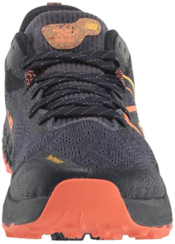 New Balance Men's Fresh Foam X Hierro V7 Running Shoe, Thunder/Vibrant Orange/Vibrant Apricot, 10 Wide
