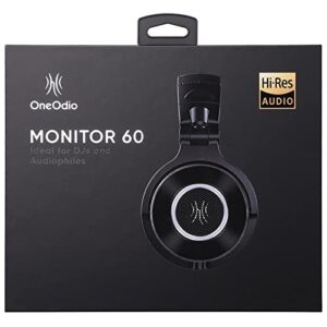 OneOdio Monitor 60 Professional Studio Headphones - Recording Wired Over Ear Headphones, Hi-Res Audio, Soft Comfortable Earmuffs, 6.35mm (1/4") Adapter for Tracking Mixing DJ Mastering Broadcast
