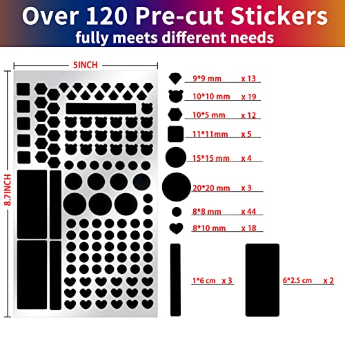 Birllaid Light Blocking Stickers, LED Dimming Sheet Stickers for Routers, Clocks and Electrical Appliances, Blocking Light 60% ~ 80%