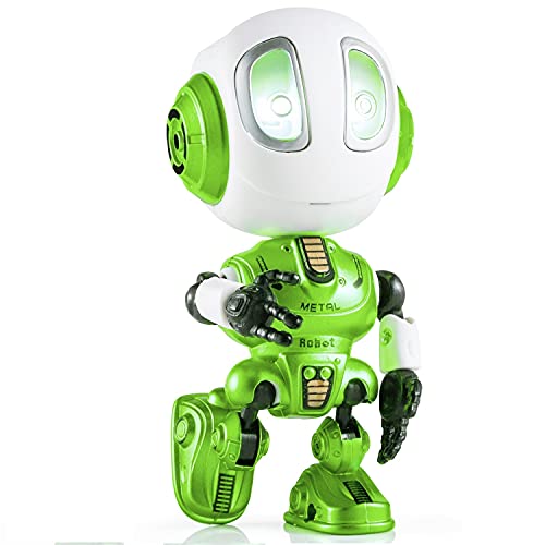 Aubllo Robots for Kids Toys Stocking Stuffers for Boys Girls-2022 Mini Talking Interactive Robots with 10 Hours Working Time USB Charging Led Eye Kids Toys for Boys Girls (Fruit Green)