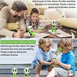 Aubllo Robots for Kids Toys Stocking Stuffers for Boys Girls-2022 Mini Talking Interactive Robots with 10 Hours Working Time USB Charging Led Eye Kids Toys for Boys Girls (Fruit Green)