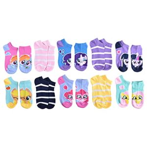 my little pony girls no show socks, hot pink, small