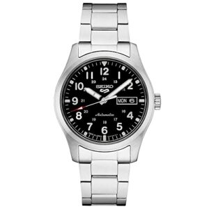 seiko srpg27 5 sports men's watch silver-tone 39.4mm stainless steel