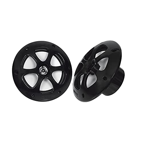 Kenwood KFC-1613MRB/W 6.5 Inch 2 Way Coaxial Waterproof Marine/Motorsports/Car Speakers, Pair, 4 Ohm, 100 Peak Watts (Black)