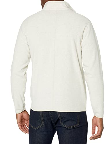 Amazon Essentials Men's Full-Zip Polar Fleece Jacket (Available in Big & Tall), Oatmeal Heather, Large