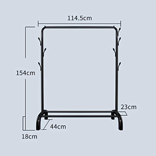 WENMENG2021 Adjustable Garment Rack Floor Coat Rack Indoor Single Pole Clothes Shelf Balcony Clothes Pole Outdoor Drying Rack Standing Hanger