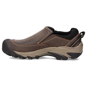 keen men's targhee 2 soho slip on casual leather shoe, grey/black, 10