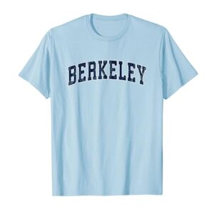 Berkeley California CA Vintage Sports Design Navy Design T-Shirt