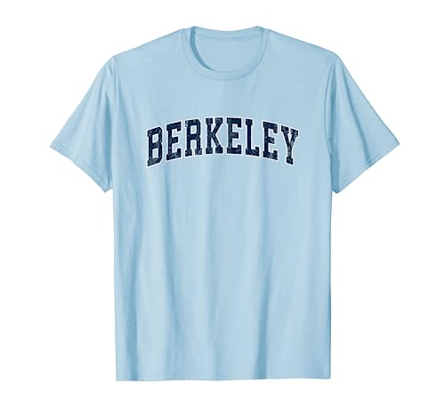 Berkeley California CA Vintage Sports Design Navy Design T-Shirt