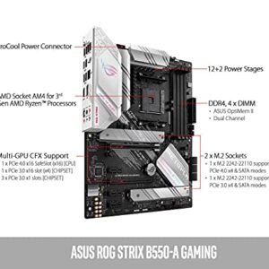 Micro Center AMD Ryzen 5 5600X Desktop Processor 6-core 12-Thread Up to 4.6GHz Unlocked with Wraith Stealth Cooler Bundle with ASUS ROG Strix B550-A AMD AM4 Zen 3 Ryzen 5000 ATX Gaming Motherboard