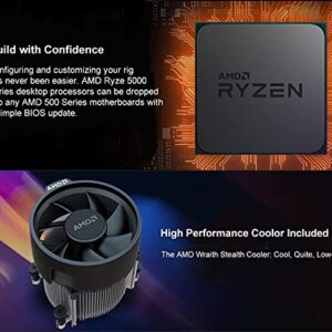 Micro Center AMD Ryzen 5 5600X Desktop Processor 6-core 12-Thread Up to 4.6GHz Unlocked with Wraith Stealth Cooler Bundle with ASUS ROG Strix B550-A AMD AM4 Zen 3 Ryzen 5000 ATX Gaming Motherboard