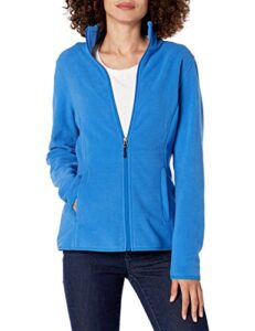 amazon essentials women's classic-fit full-zip polar soft fleece jacket (available in plus size), royal blue, large