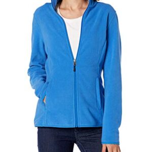 Amazon Essentials Women's Classic-Fit Full-Zip Polar Soft Fleece Jacket (Available in Plus Size), Royal Blue, Large