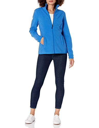 Amazon Essentials Women's Classic-Fit Full-Zip Polar Soft Fleece Jacket (Available in Plus Size), Royal Blue, Large