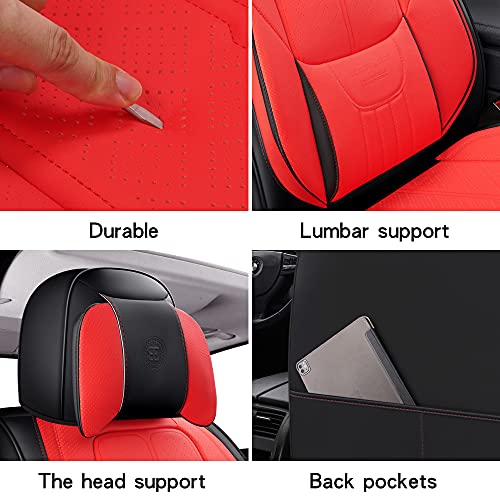 NS YOLO Full Coverage Faux Leather Car Seat Covers Universal Fit for Cars,SUVs and Pick-up Trucks with Waterproof Leatherette in Auto Interior Accessories