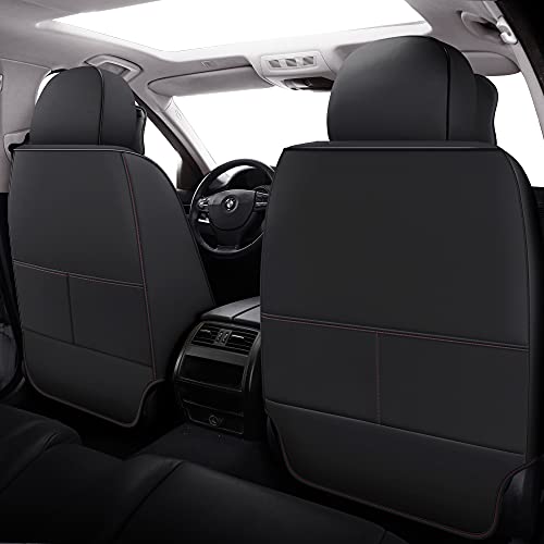 NS YOLO Full Coverage Faux Leather Car Seat Covers Universal Fit for Cars,SUVs and Pick-up Trucks with Waterproof Leatherette in Auto Interior Accessories