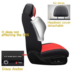 NS YOLO Full Coverage Faux Leather Car Seat Covers Universal Fit for Cars,SUVs and Pick-up Trucks with Waterproof Leatherette in Auto Interior Accessories