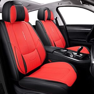 NS YOLO Full Coverage Faux Leather Car Seat Covers Universal Fit for Cars,SUVs and Pick-up Trucks with Waterproof Leatherette in Auto Interior Accessories