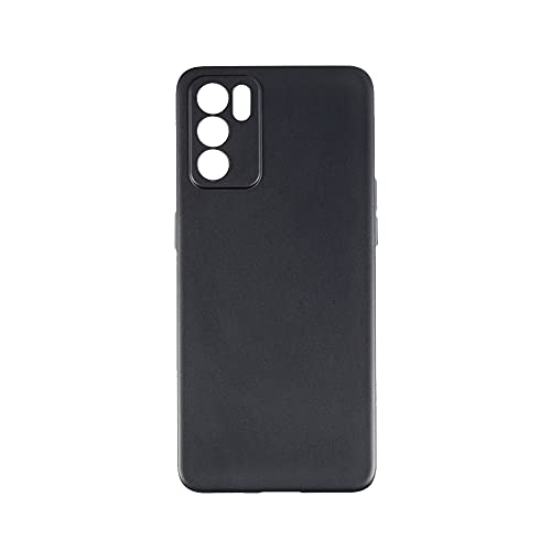 Shantime Oppo Reno 6 5G Case, Soft TPU Back Cover Shockproof Silicone Bumper AntiFingerprints FullBody Protective Case Cover for Oppo Reno 6 5G Black