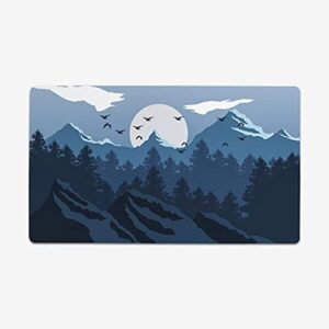 inked playmats blue winter playmat inked gaming tcg game mat for cards desk mat (13+)