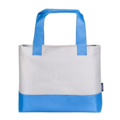 Wildkin Tote Bag for Kids & Adults, Measures 19.5 x 13 x 4.5 Inches, Polyester Fabric Travel Tote Bags, Two Durable Carrying Handles with Moisture-Resistant Interior Lining (Trains, Planes & Trucks)