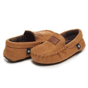 Lucky Brand Boy's Micro-Suede Moccasin Loafer Slippers