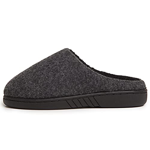 Lucky Brand Boy's Faux Wool Clog Slippers with Memory Foam