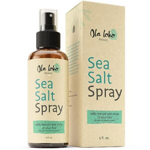 vegan sea salt spray - 32x more volume with hydrolyzed rice protein - 33% more protection - beach waves, texturising, styling, thickening - natural nutrients, paraben free