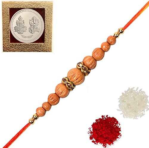 Amba Handicraft Rakhi/Rakhi for brother/Rakhi Set/rakhi for brother and Bhabhi/Rakhi card/Rakhdi/Send rakhi to USA/Rakhi for Brother with Gift Set/Rakhee