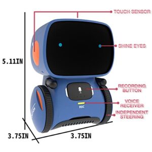 98K Robot Toy for Boys and Girls, Smart Talking Robots Intelligent Partner and Teacher with Voice Control and Touch Sensor, Singing, Dancing, Repeating, Gift Toys for Kids Age 3 and Up