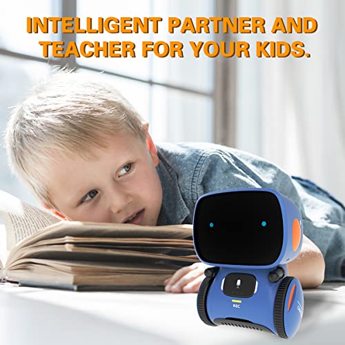 98K Robot Toy for Boys and Girls, Smart Talking Robots Intelligent Partner and Teacher with Voice Control and Touch Sensor, Singing, Dancing, Repeating, Gift Toys for Kids Age 3 and Up