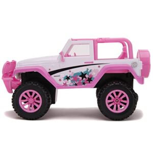 JADA Toys - Girlmazing 1:16 Scale RC Jeep, Exclusive Star Deco Small