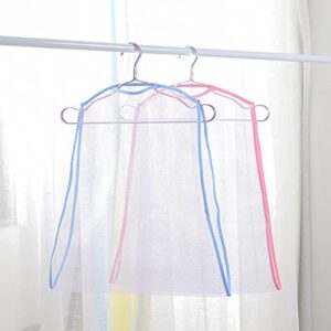 LUOY Net Mesh Pillow Toys Drying Rack Foldable Toys Doll Hanger Balcony Hanging Clothes Dryer Wardrobe Cushion Storage Bag