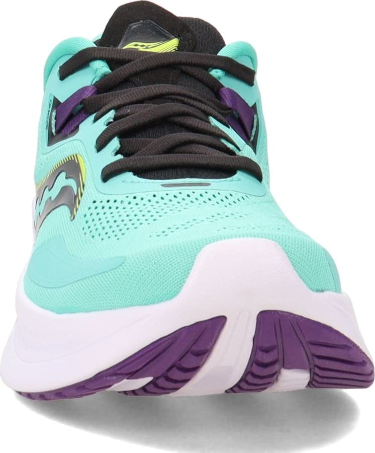 Saucony Women's Guide 15 Running Shoe, Cool Mint/Acid, 9