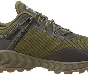 KEEN Men's NXIS Evo Low Height Waterproof Fast Packing Hiking Shoes, Dark Olive/Black Olive, 11