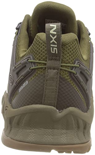 KEEN Men's NXIS Evo Low Height Waterproof Fast Packing Hiking Shoes, Dark Olive/Black Olive, 11