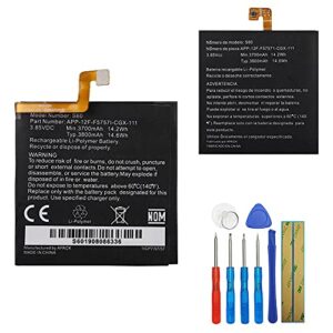 e-yiiviil replacement battery cat s60 compatible with caterpillar cat s60 app-12f-f57571-cgx-111 battery