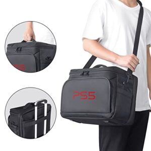 Liboer PS5 Case Storage Bag for PS5 for Play-Station 5 Controller Console Travel Carrying Case for Game Disc Gaming mice USB Cable Charger & Accessories