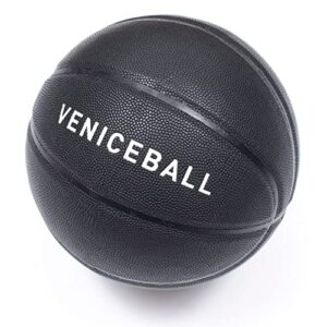 veniceball basketball indoor/outdoor includes pump pu leather (29.5" ncaa & official nba basketball size 7)