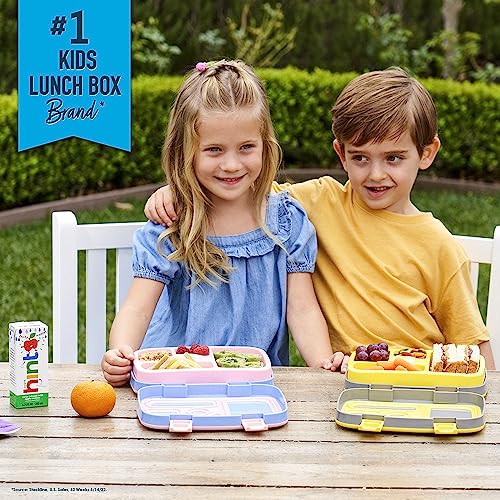 Bentgo® Kids Prints Leak-Proof, 5-Compartment Bento-Style Kids Lunch Box - Ideal Portion Sizes for Ages 3 to 7 - BPA-Free, Dishwasher Safe, Food-Safe Materials (Trucks)