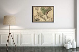 1757 map | north america | l'amerique septentrionale, map size: 18 inches x 24 inches