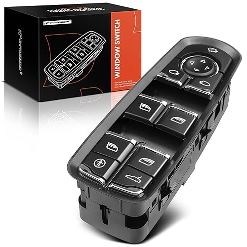 A-Premium Master Power Window Switch Compatible with Porsche Cayenne 2011-2014, Macan 2015, Panamera 2010-2015 Hatchback, Front Left Driver Side, Replace# 7PP959858MDML